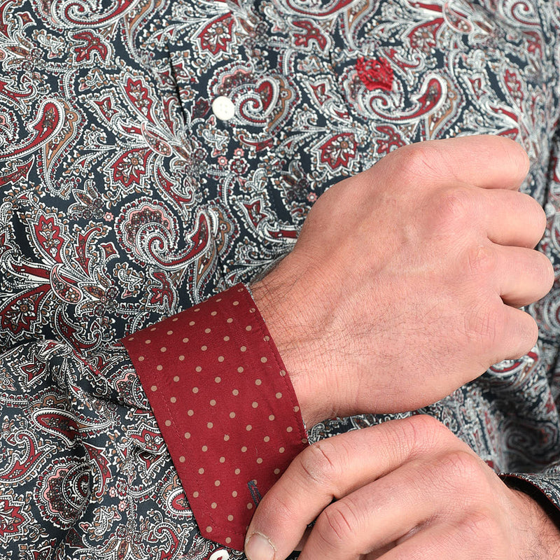 Cinch Men's Navy Paisley Shirt