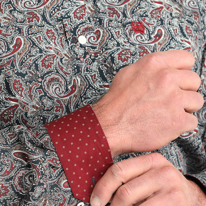 Cinch Men's Navy Paisley Shirt