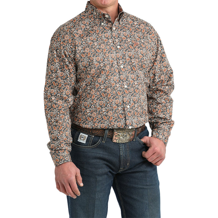 Cinch Men's Charcoal Paisley Shirt