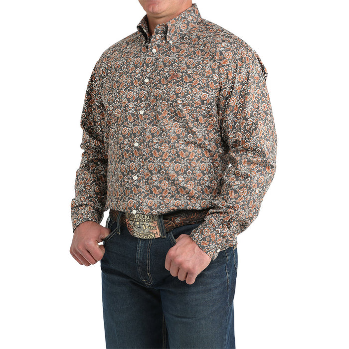 Cinch Men's Charcoal Paisley Shirt
