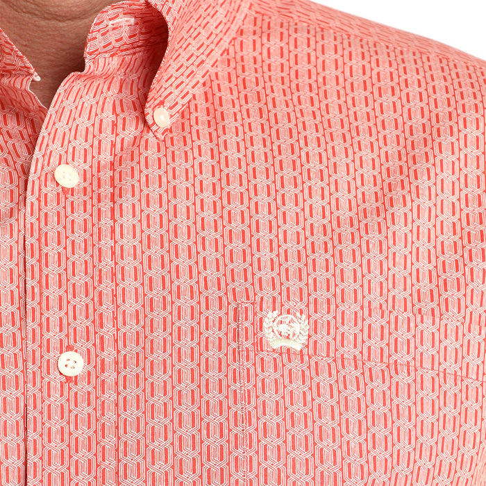 Cinch Men's Classic Fit Red Shirt