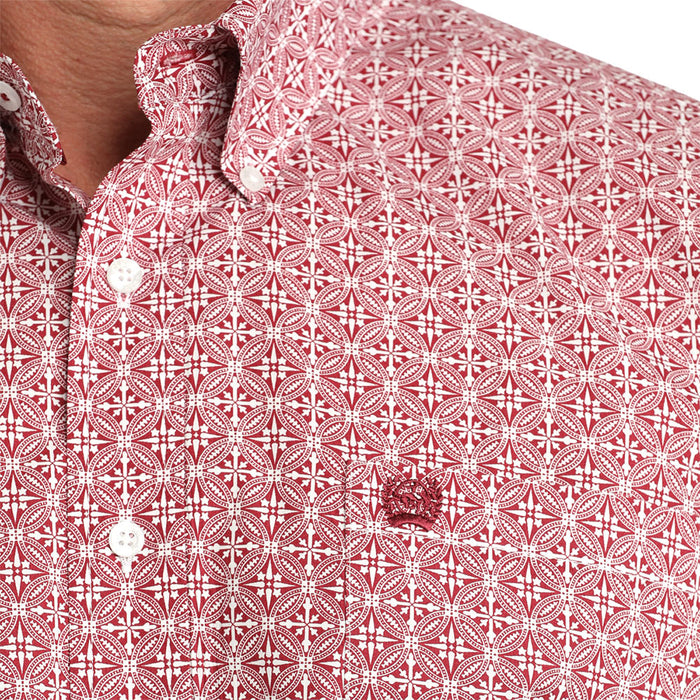 Cinch Men's Red Medallion Print Shirt