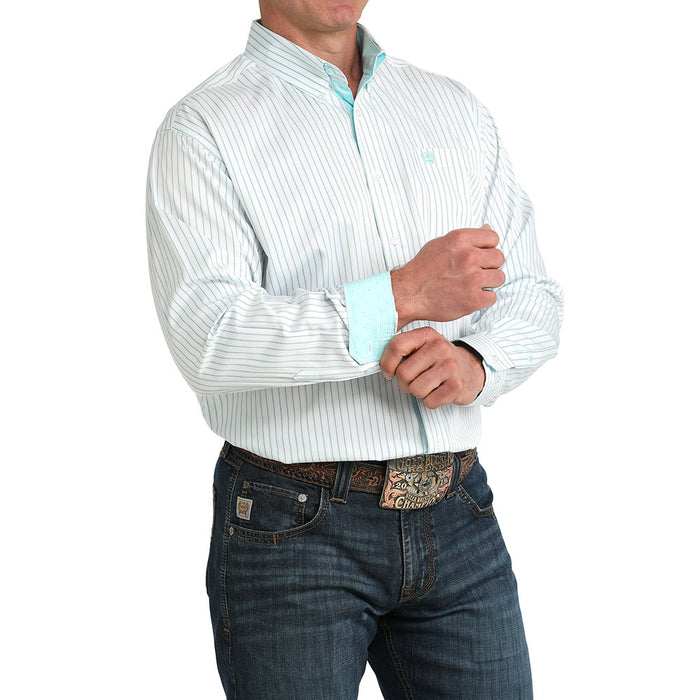 Cinch Men's Blue Stripe Long Sleeve Shirt