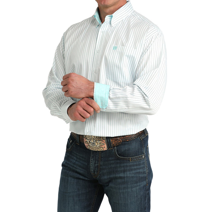 Cinch Men's Blue Stripe Long Sleeve Shirt