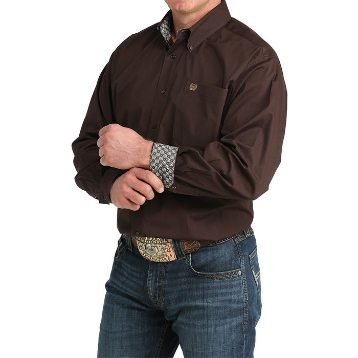 Cinch Men's Brown Solid Shirt