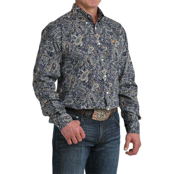 Cinch Men's Royal Paisley Print Shirt