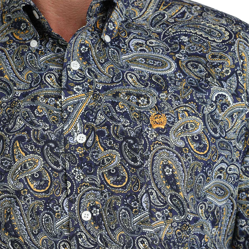 Cinch Men's Royal Paisley Print Shirt
