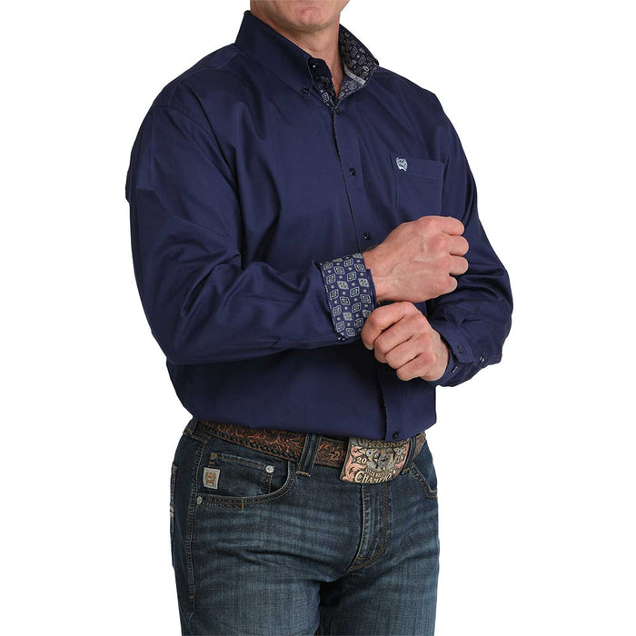 Cinch Men's Royal Solid Long Sleeve Shirt