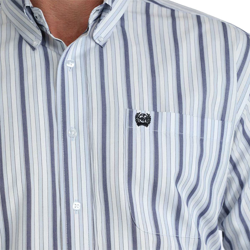 Cinch Men's Light Blue Stripe Shirt