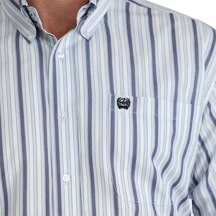 Cinch Men's Light Blue Stripe Shirt