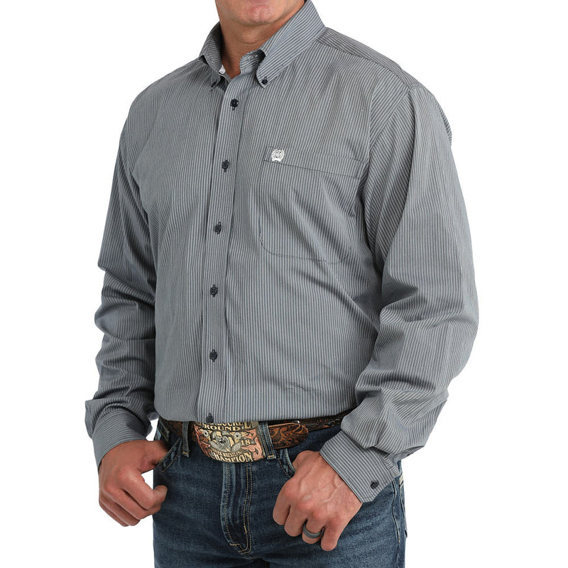 Cinch Men's Navy Stripe Shirt