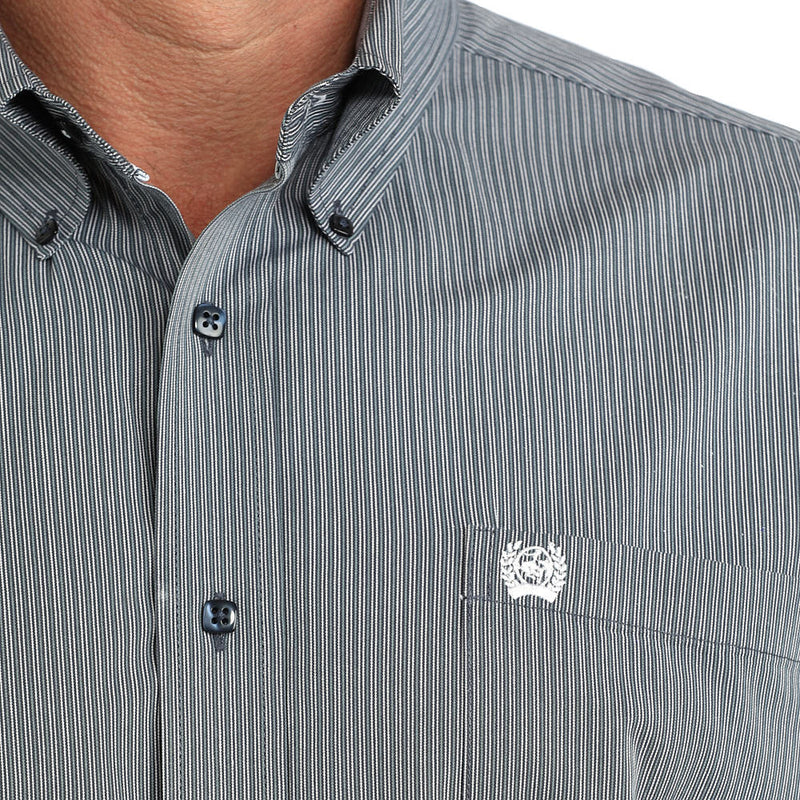 Cinch Men's Navy Stripe Shirt