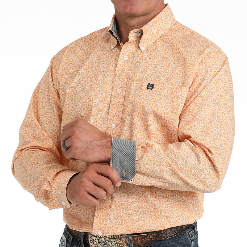 Cinch Men's Gold Circle Print Shirt
