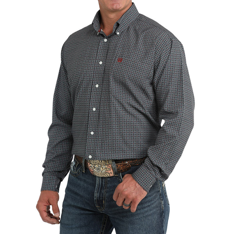 Cinch Men's Blue Print ArenaFlex Shirt