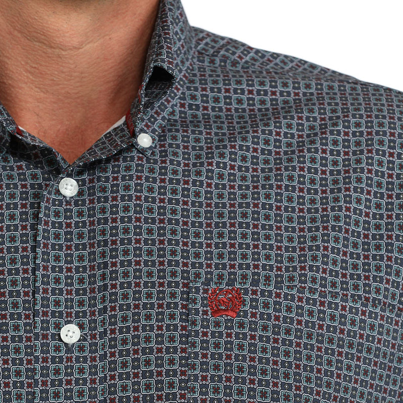 Cinch Men's Blue Print ArenaFlex Shirt