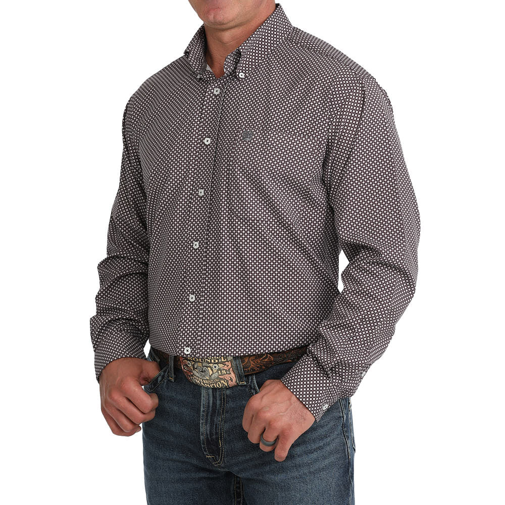 Cinch Men's Purple Print ArenaFlex Shirt — NRS
