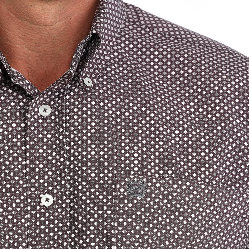 Cinch Men's Purple Print ArenaFlex Shirt