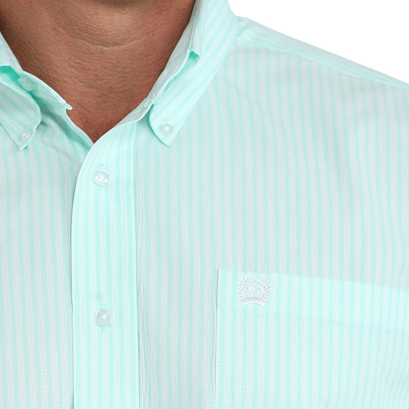 Cinch Men's Turquoise Stripe Shirt