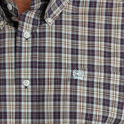 Cinch Men's Classic Fit Purple Plaid Button Down