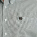 Cinch Men's Classic Fit Blue Print Shirt
