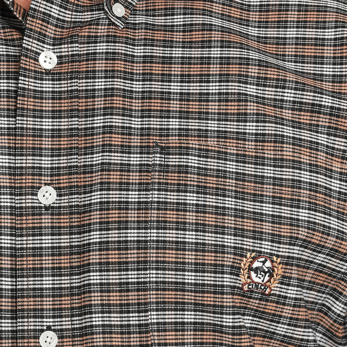 Cinch Men's Black Vintage Plaid Button Down Shirt