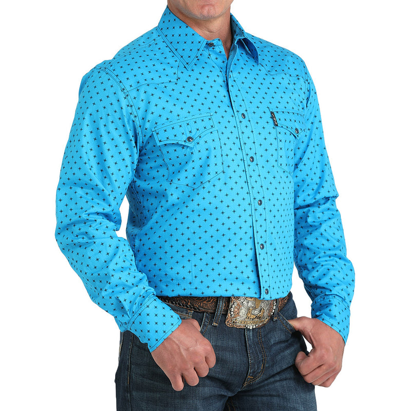 Cinch Men's Blue Modern Fit Shirt