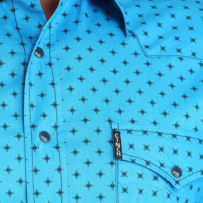 Cinch Men's Blue Modern Fit Shirt