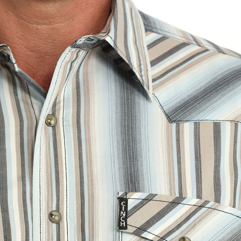 Cinch Men's Multi Stripe Modern Fit Shirt