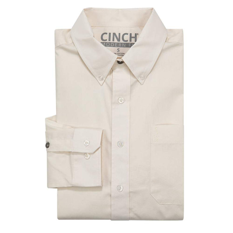 Cinch Men's Cream Modern Fit Shirt