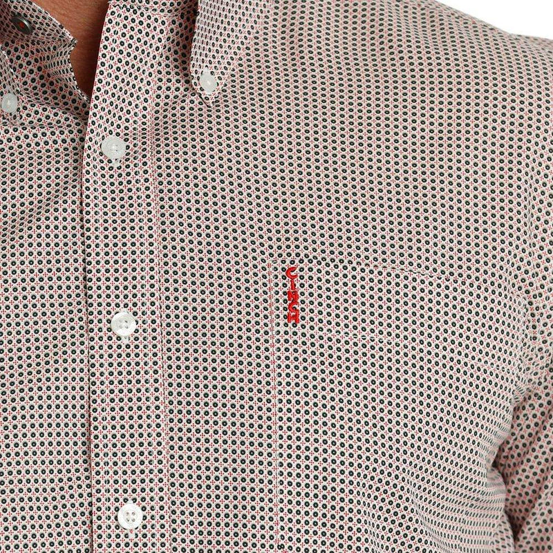 Cinch Men's Dot Print Button Down Shirt