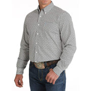 Cinch Men's White Modern Fit Button Down Shirt