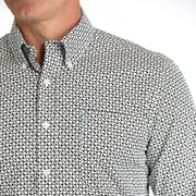 Cinch Men's White Modern Fit Button Down Shirt