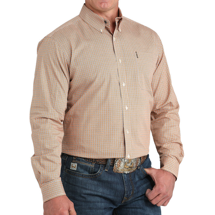 Cinch Men's Coral Print Modern Fit Shirt