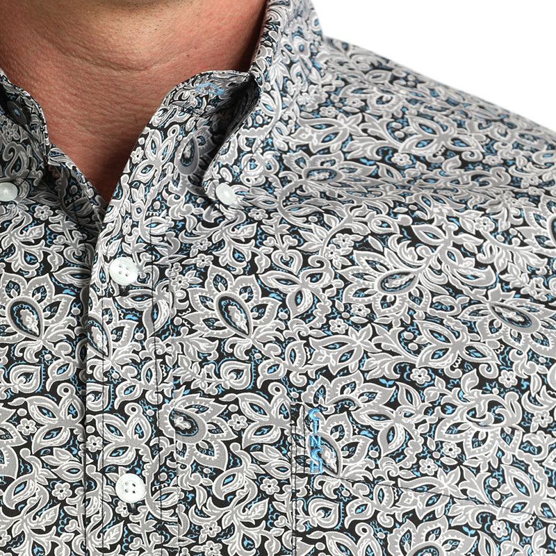 Cinch Men's Modern Fit Paisley Shirt