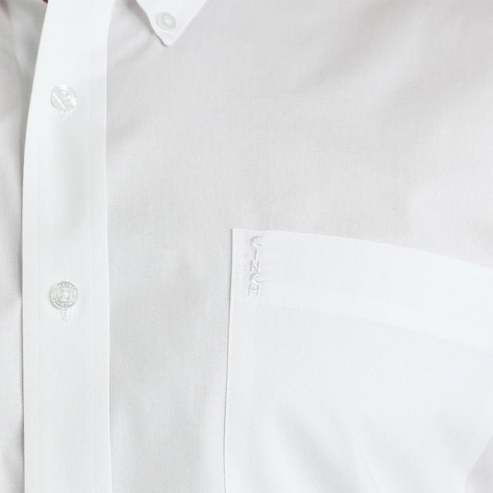 Cinch Men's Solid White Modern Fit Shirt