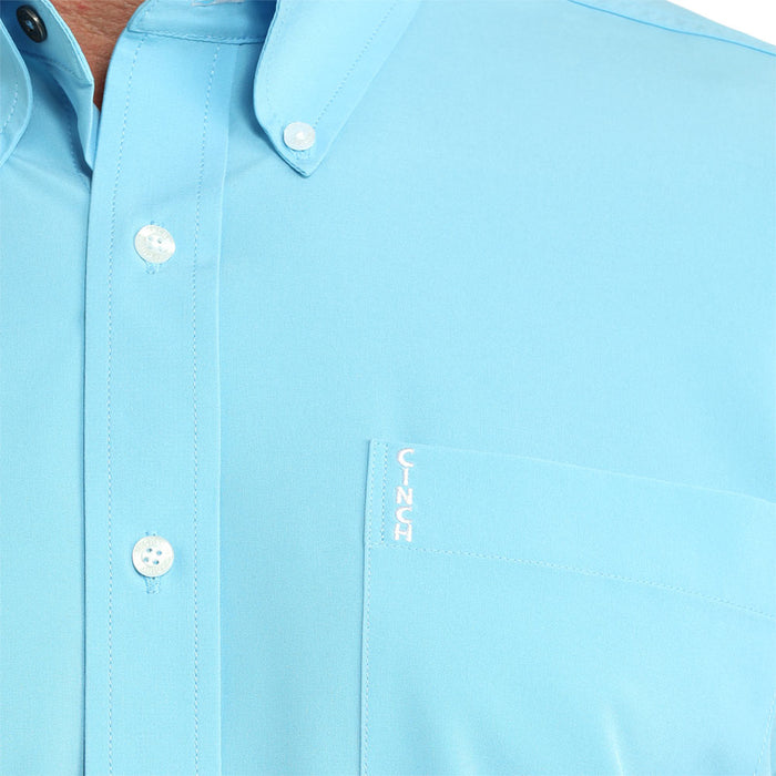 Cinch Men's Blue ArenaFlex Modern Fit Long Sleeve Shirt
