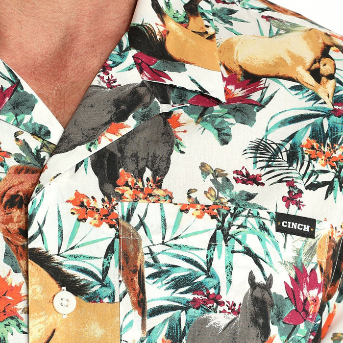 Cinch Men's Short Sleeve Camp Shirt