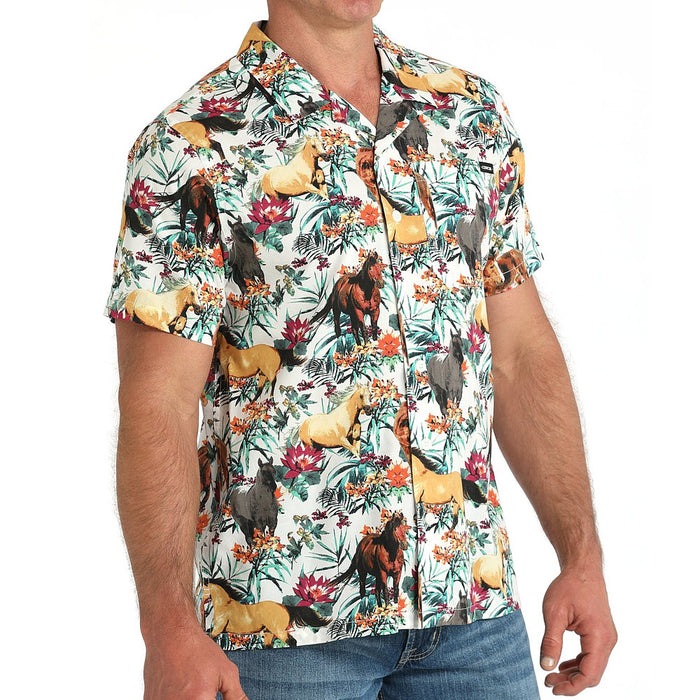 Cinch Men's Short Sleeve Camp Shirt