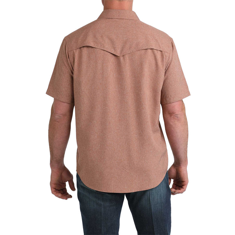 Cinch Men's Camp Brown Short Sleeve Snap Shirt