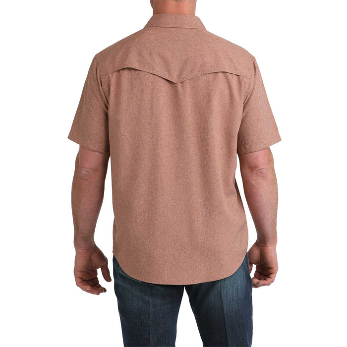 Cinch Men's Camp Brown Short Sleeve Snap Shirt