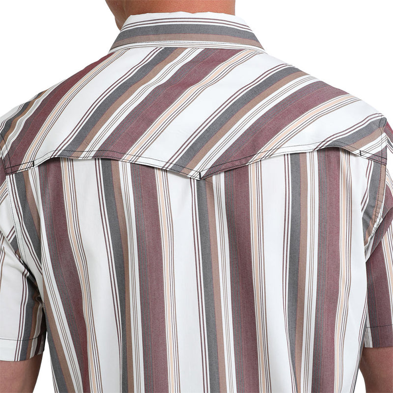 Cinch Men's White Stripe Camp Shirt