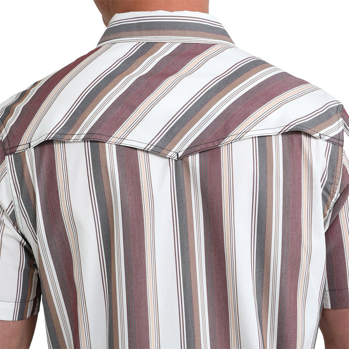 Cinch Men's White Stripe Camp Shirt