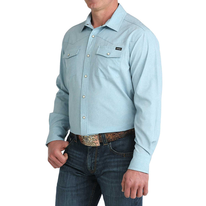 Cinch Men's Camp Light Blue Snap Shirt
