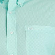 Cinch Mens ArenaFlex Short Sleeve Mint Print Shirt