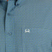 Cinch Mens ArenaFlex Short Sleeve Blue Print Shirt