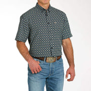 Cinch Men's Black ArenaFlex Short Sleeve Button Down