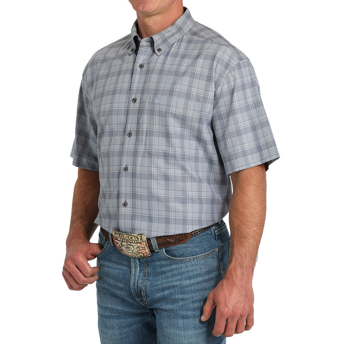 Cinch Men's Grey ArenaFlex Short Sleeve Shirt
