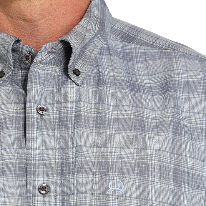 Cinch Men's Grey ArenaFlex Short Sleeve Shirt