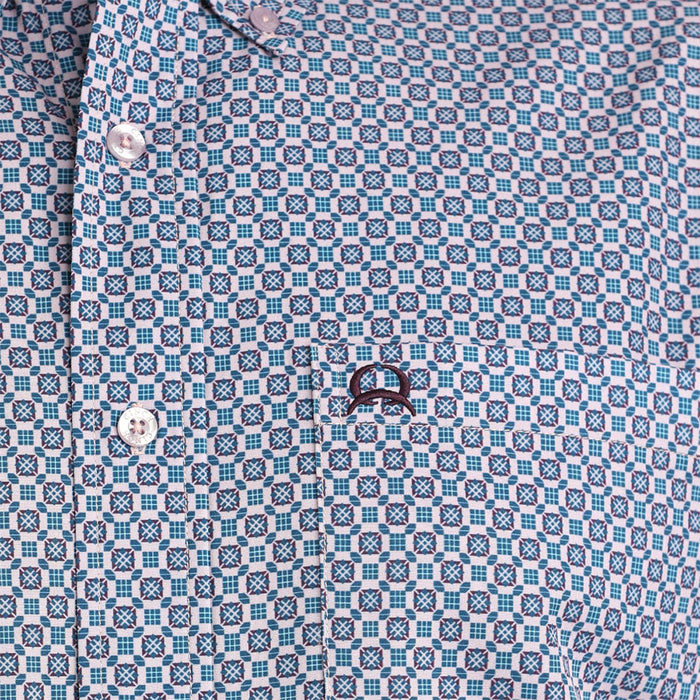 Cinch Men's Lilac Short Sleeve ArenaFlex Shirt