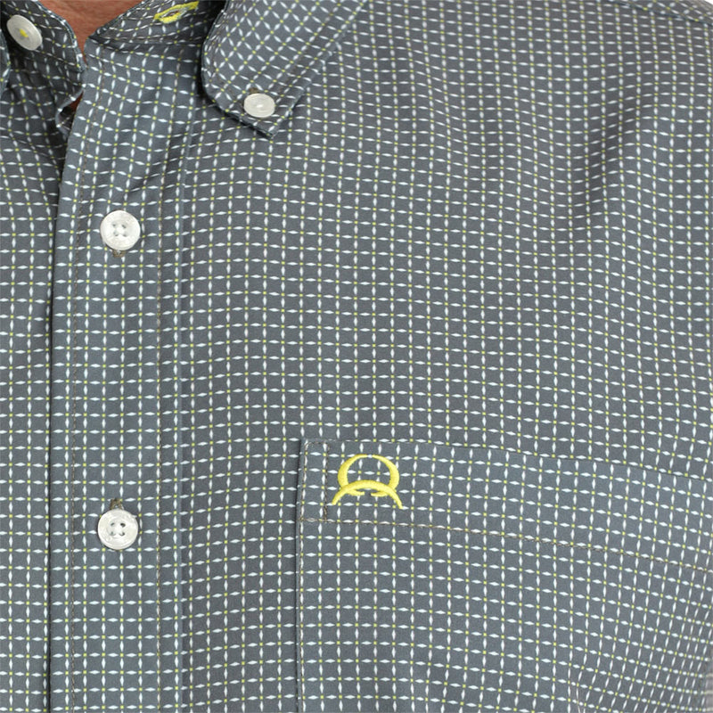 Cinch Men's Grey Short Sleeve ArenaFlex Shirt